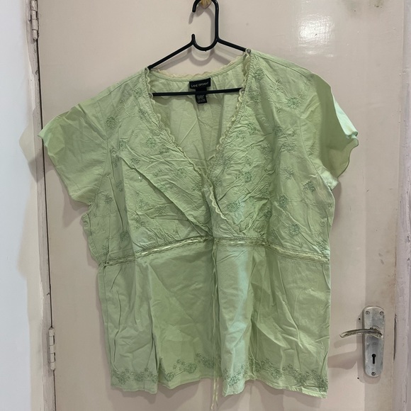 Green cotton top - Picture 3 of 5